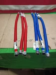 Lot Of 6 Everbilt 3/4" 24" Water Heater Flex Connector Red & Blue New Openbox. Price: $46.54.