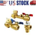 3/4" Tankless Water Heater Isolation Valve Kit Pressure Relief Approved Csa Us New. Price: $55.99.