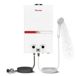 Topwish Portable Propane Water Heater Tankless, 10L 2.64GPM Instant White. Price: $217.49.