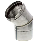 Z-flex Z-vent 4" Degree Elbow Stainless Steel Venting (2SVEEWCF0445) New. Price: $115.95.