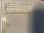 Rinnai MIVK-T-LW-2 Matsui Tankless Isolation Valve Kit 3/4" Threaded New. Price: $74.99.