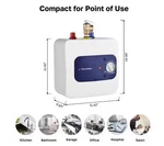 Thermomate Mini Tank Electric Water Heater ES150 1.32 Gal 120V 1440W, New. Price: $135.99.