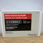 Everbilt- Water Heater Tanks, Restraining Safety Strap Galvanized Steel Open. Price: $14.54.