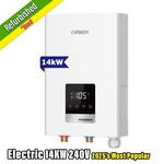 Orbek 14KW Tankless Water Heater Electric On Demand - Certified Refurbished Good. Price: $138.54.
