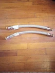 (2) Watts 18" Braided S.s. Flexible Water Heater Connector 3/4" Fip Mip New. Price: $24.99.