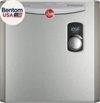 Rheem RTEX-24 24KW 240V Electric Tankless Water Heater, Gray New. Price: $856.71.