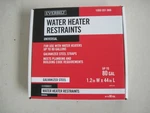 Everbilt 80 Gal. Galvanized Steel Water Heater Restraining Strap New. Price: $22.00.