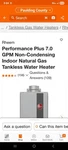 Rheem 160,000 Btu Natural Gas Indoor Tankless Water Heater New. Price: $650.00.
