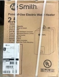A.o. Smith Signature 2.5-GALLON 1440-WATT Element Point Electric Water Heaters New. Price: $199.00.