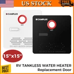 Camplux Rv Tankless Heater Door - 15X15", Waterproof, For 4/6 Gallon Tanks New. Price: $69.99.