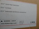 Ubbink 224052 19.5" Vent Pipe Extension New. Price: $25.00.