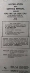 American Mor-flo Gas Water Heater Marine Camping RV-6 6M Owner & Parts Manual Brand. Price: $35.95.