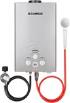 Portable Tankless Water Heater, 55,000 Btu For Camping, 2.11GPM, Grey New. Price: $383.99.