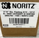 Noritz ADJRF34 Angled And Flat Adjustable Roof Flashing Vertical Stainless Open. Price: $25.19.