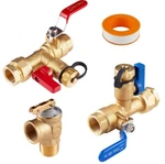 Efield 1/4 Turn Isolator Tankless Water Heater Valve KIT,3/4"FEMALE Thread Inlet New. Price: $51.59.