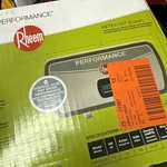 Rheem RETEX-04 Performance 3.5KW 120VAC Indoor Electric Tankless Water Heater New. Price: $188.60.