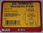 Robert Shaw Natural Gas Only Thermostat, R110 35K / 6901706 New. Price: $25.00.