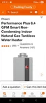 Rheem 180,000 Btu Natural Gas Indoor Tankless Water Heater Open. Price: $750.00.