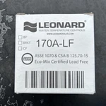 Leonard Valves 170A-LF Thermostatic Mixing 3/8" Free Shipping! New!. Price: $90.00.