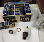 Nos Champion Ln It's Box # 7 Spark Plugs 18MM Made In U.s.a New. Price: $55.00.
