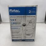 Flotec Intellipump FP0S1775A 1/4 Hp Automatic Utility Water Removal New. Price: $170.00.