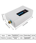 Tankless Electric Water Heater 110V 3000W Under Sink On Demand Instant Hot Open. Price: $63.99.