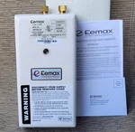 Eemax SP3512 Single Point Electric Tankless Water Heater W/ Top Connections Open. Price: $139.95.