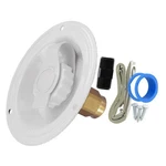 Valterra White Plastic City Recessed Water Fill 1/2" Fpt Brass Check Valve New. Price: $34.41.