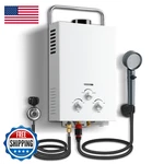 Amzgachfktch Outdoor Propane Tankless Water Heater - 6L 1.58 Gpm Portable Gas New. Price: $191.98.
