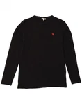 U.s. Polo Assn. Mens Top Long Sleeve Large Black Cotton BD11 Pre-owned. Price: $18.67.