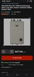 Ao Smith Natural Gas Tankless On Demand Water Heater, AT-H3J-DV-N, New, No Box. Price: $550.00.