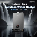Fogatti Tankless Water Heater Indoor 7.5 Gpm 170,000 Btu Natural Gas 120V Gray New. Price: $739.99.