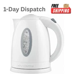 Ovente 1.7L Electric Kettle Fast Boil Water Heater Bpa Free Auto Shut Off White New. Price: $23.97.