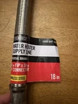 Everbilt 3/4" X 18" Stainless Steel Water Heater Supply Line 1000 047 559 New. Price: $13.95.