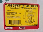 Robertshaw 6910794 Flame Guard Gas Control Valve Nat Only 64-LF8-376 New. Price: $47.99.