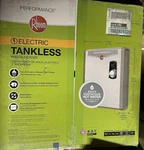 New! $549 Rheem RETEX-27 , Electric Tankless Water Heater Complete Open. Price: $215.00.