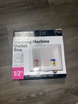 Tectite Washing Machine Outlet White 1/2" Fsbboxwm Open. Price: $15.00.