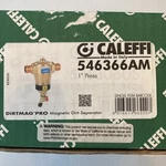 Caleffi Dirtmag Magnetic Separator 546366AM New In Box. Price: $124.00.