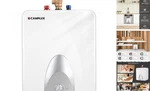 Camplux Electric Hot Water Heater Gallons, 120-VOLT Corded 1440W 6.0 New. Price: $380.25.