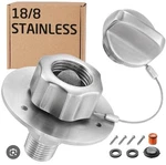 Kes 18/8 Stainless Steel Rv Water Inlet RWI200-BS New. Price: $28.11.