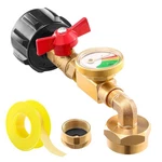 Catilon QCC1 Propane Refill Elbow Adapter With Gauge, Brass New. Price: $22.85.