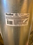 Duravent 8BV36 8" Inner Diameter - Type Round Gas Pipe Double Wall New. Price: $59.95.