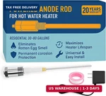 Podoy Powered Anode Rod For Hot Water Heater, Stops Corrosion And Eliminates Rot New. Price: $108.13.