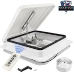 14" Caravan Skylight Roof Vent Remote Control Camper Motorhome Rv Exhaust Fan New. Price: $73.53.