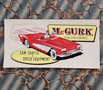 Original Vintage Mcgurk Water Decal Corvette Hop Up V8 Straight Six Hot Rod Old Used. Price: $29.99.