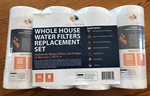 Aquaboon Whole House Water Filters (4 In Box) Micron, 10" 4.5", Nib New. Price: $40.00.