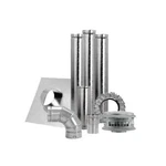 4" Duravent Galvalume Vertical Heater Install Kit, 470 F Rated, New. Price: $159.25.