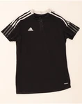 Adidas Womens T-shirt Top Uk 8/10 Small Black Cotton BD18 Pre-owned. Price: $6.82.