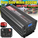 Pure Sine Wave Inverter 4000W 6000W 8000W 12V 24V - 110V 120V Solar Off Grid Lcd. Price: $89.99.