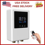Tankless Water Heater Electric, 5500W 110V Instant Hot With Remote New. Price: $129.99.